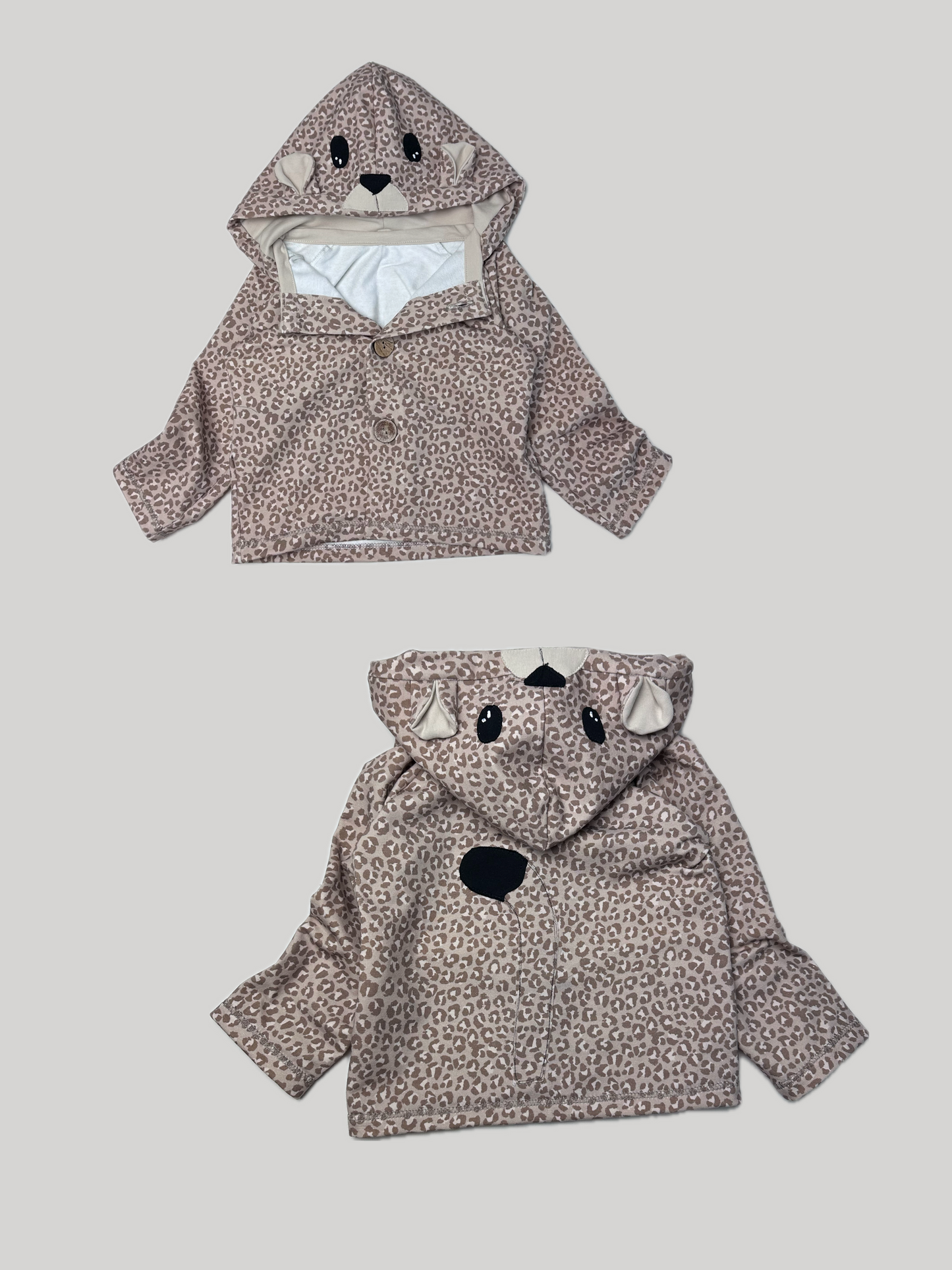 Sweatjacke Leopard