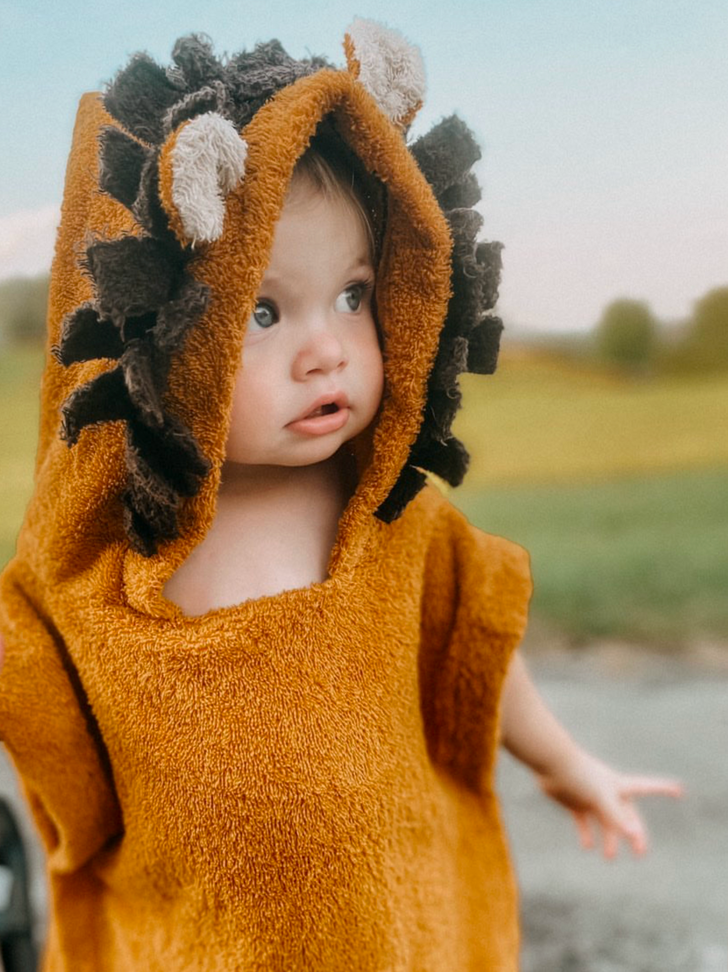 Badeponcho Löwe