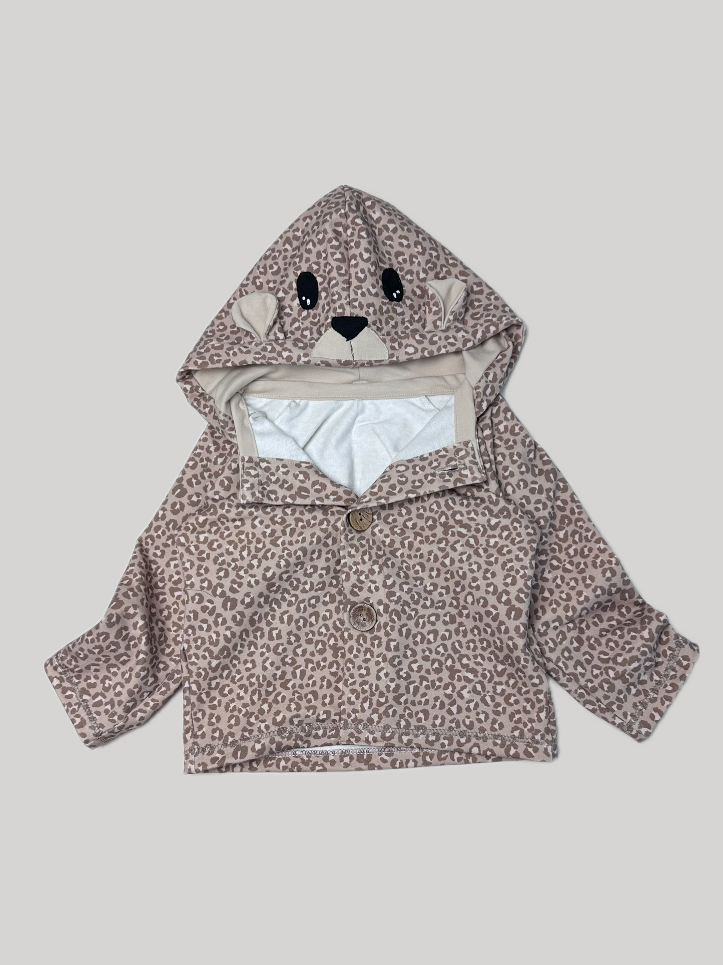 Sweatjacke Leopard
