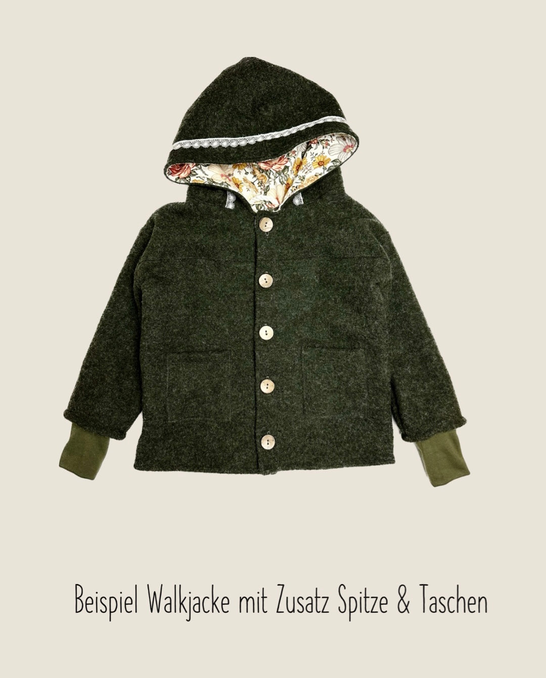 Walkjacke Schürwolle