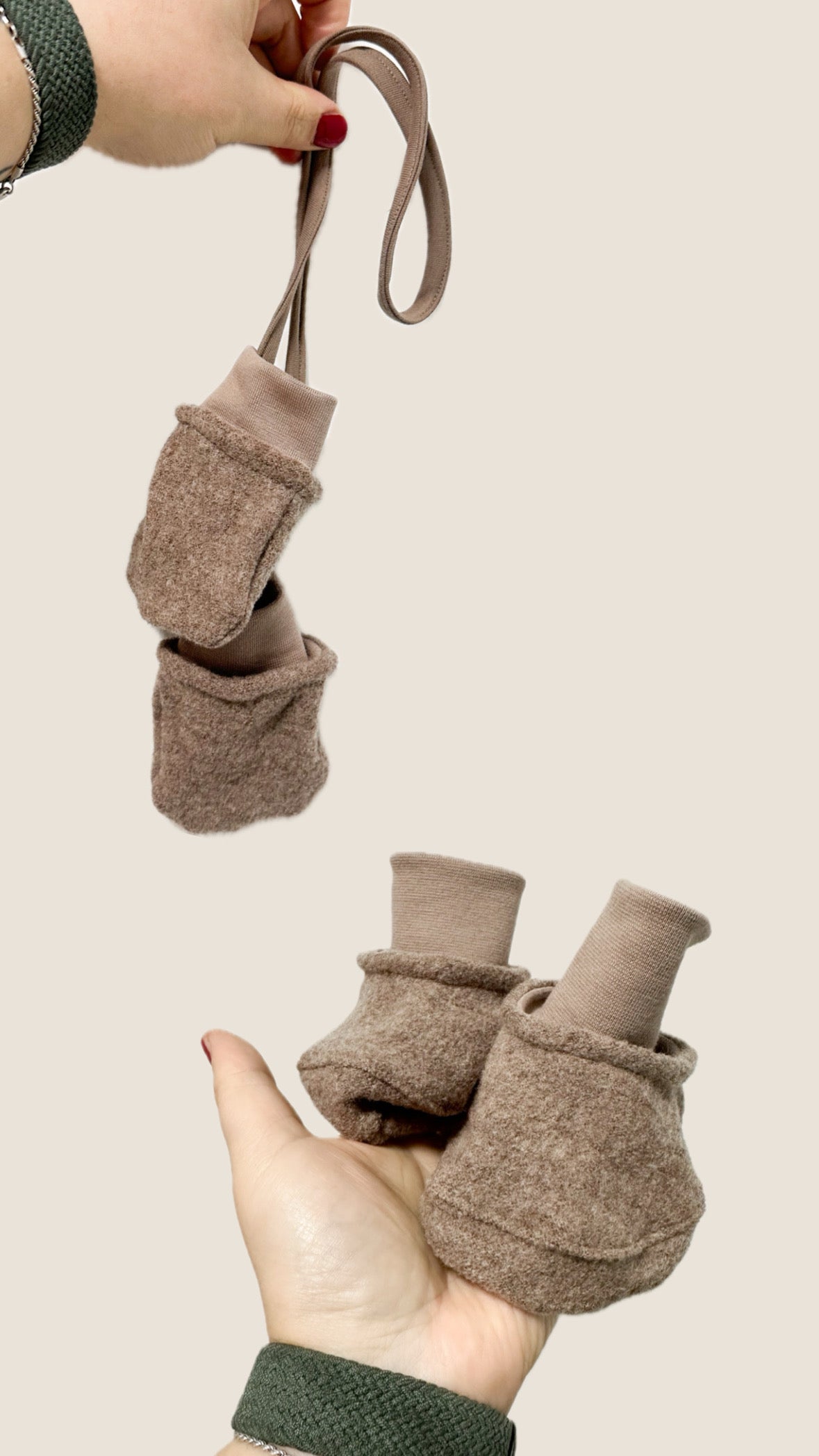 Walkaccessoires ungefüttert (Merinowolle