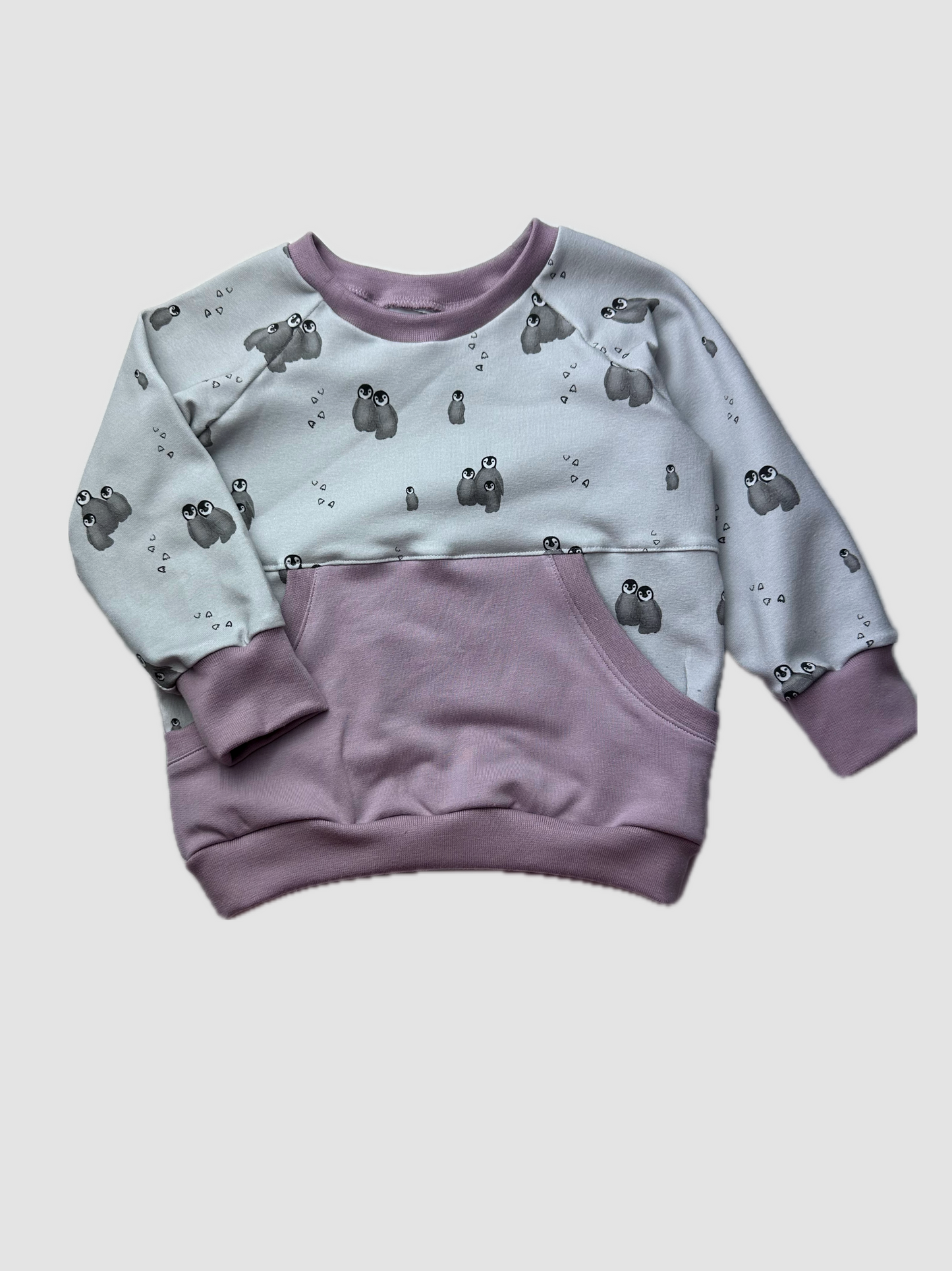 Sweater mit Bauchtasche „Pia und Paul, die Pinguine“