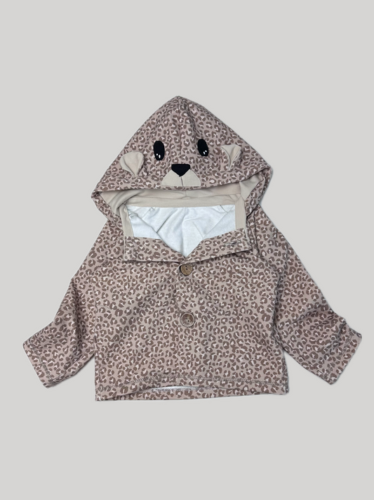 Sweatjacke Leopard